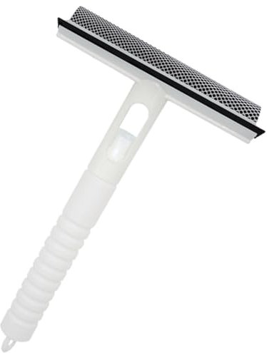 Mikinona Portable Window Cleaner with Spray Water Ergonomic Squeegee for Glass Tile Surface Bathroom Car and Home Easy to Use Cleaning Tool