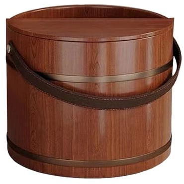Vasca per pediluvio, massaggiante rilassante, riutilizzabile, bacino in legno per ammollo dei piedi, portatile, per spa, sauna, lavanderia, casa, bagno, camera da, dormitorio, appartamento