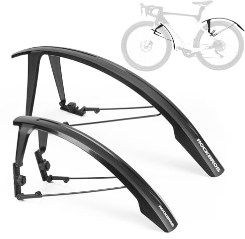 ROCKBROS Bike Mudguards Set Adjustable, Quick Release Front & Rear Fender