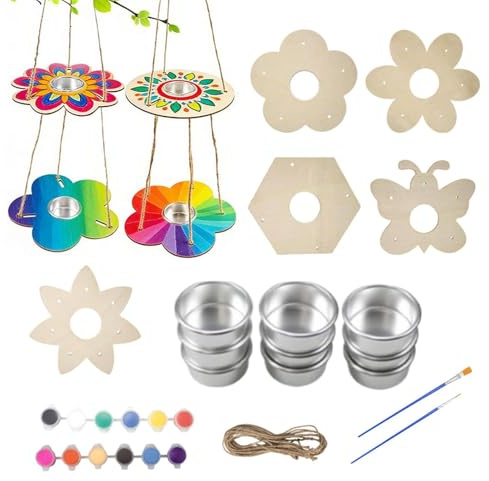 Genérico Kit pour oiseaux | Set de bricolage en bois inachevé pour filles, étudiants, anniversaire et activité à la maison ou en classe, projet scolaire