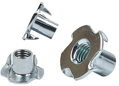 woplus Einschlagmuttern Einschlagspitzen 4 Spitzen Einschlaggewinde M8 x 15mm (100 Stück, M8 x 15mm)