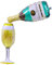 ANCLLO 2 botellas de champán de película de aluminio y globos de hidrógeno para decoración de fiestas