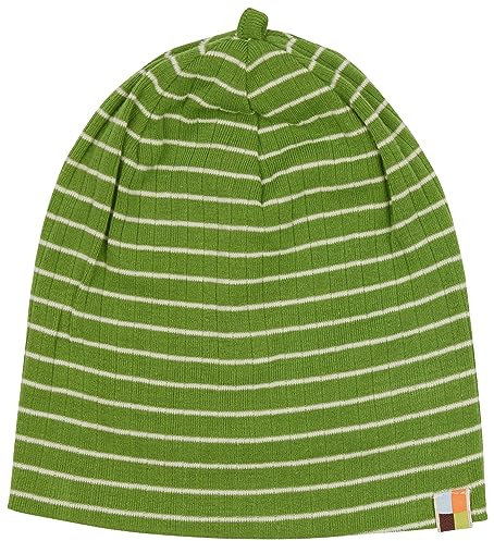 loud + proud Unisex Baby Derby Rib, GOTS Zertifiziert Beanie-Mütze, Grass, 39-41 EU