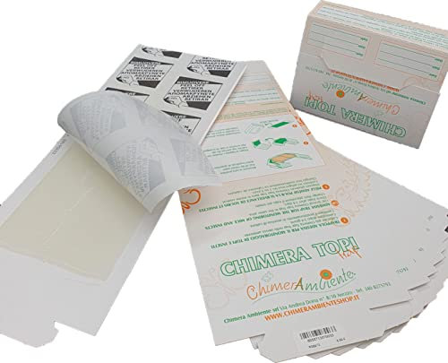 Trappola adesiva per topi e insetti BASI COLLANTI PER TOPI E INSETTI - CHIMERA TOPI TRAP 10 pezzi, NON TOSSICO 24cm X 10 cm