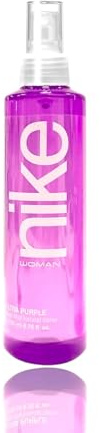 NIKE - Bruma Corporal Perfumada Ultra Purple 200 ml, Aroma Floral Afrutado, Bruma para Mujer, Body Mist, Fragancia Fresca, de Larga Duración, Fácil de Aplicar, Secado Rápido, Formato Spray