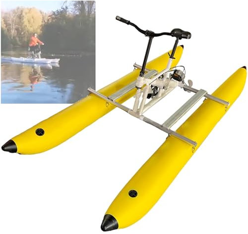 Generic Pedal de bicicleta acuática para kayak, puente flotante inflable, para adultos, turismo, ocio, portátil, al aire libre, bicicleta de ocio con pedales