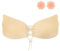 DODOING Invisible Bra Adhesive Backless Bras Sticky Push Up Bra-s Strapless Br-as with Drawstring for Women Nude (250328)