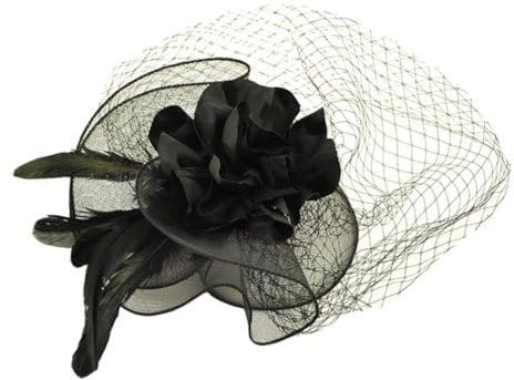 Veemoon Coiffe En Maille Pince À Cheveux Chapeaux De Fête Pince À Chapeau Clips Pour Voile De Cheveux Accessoires Funéraires Fascinateur Couvre-Chef De Mariage Fascinateurs Pour