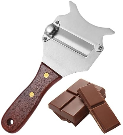 Chocolate Caste - Chocolate Cheese by Truffle Courtesy | Truffle Cutter Wavy | Truffle Cheese Cut Graters | Stainless Steel Chocolate Sheath with MA Handle