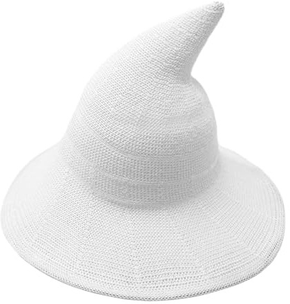 Chapeau de Sorcière d'Halloween,Chapeau Pointu de Déguisement de Sorcière pour Femmes | Coiffe Cosplay Respirante Fournitures De Fête Pour Déguisement Hommes Femmes Adultes Maison Hantée Masquerade Va