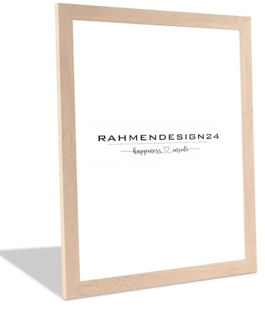 Rahmendesign24 Cadre photo pour puzzle, chêne clair, 30 x 70 cm, verre acrylique antireflet, cadre amovible, décoratif, cadre de table