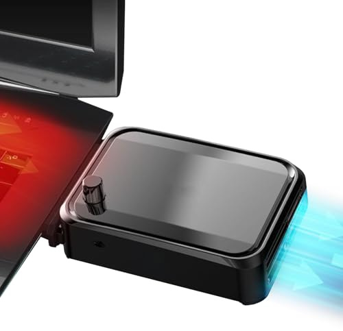 Ventola per laptop – Raffreddatore d'aria, controllo del a basso rumore, design compatto, efficiente dissipazione del calore, comodo portatile, silenzioso per multitasking e giochi | Ideale