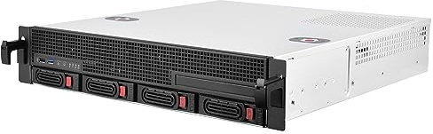 Silverstone Sst-RM21-304 - 2U Rackmount Server Gehäuse, Unterstützt 4x 2.5/3.5 SAS/SATA HDD/SSD
