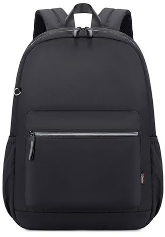 Acmebon Stylische Rucksäcke für Jungen und Mädchen Lässiger Alltagsrucksack für Frauen Schwarz