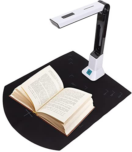 Dokumentenscanner, 8 Millionen Pixel HD A4 USB-Dokumentenkamera-Scanner mit Automatischer Fokussierung, OCR-Buch- und Dokumentenscanner in Vielen Sprachen, Kompatibel mit Windows, Zum Scannen von Date