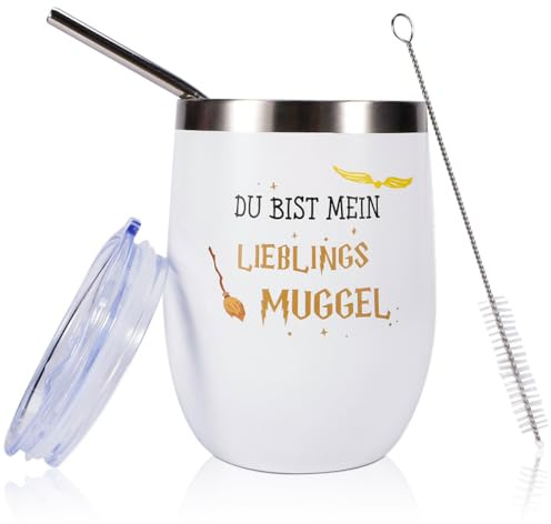 teokyat Harry Tasse Kaffeebecher 350ml,Du Bist Mein Lieblings Muggel,Lustige Adventskalender Geschenke für Frauen, Beste Geschenk für Freundin Potter 1 2 3 4 5 Freund Geburtstagsgeschenk Fanartikel