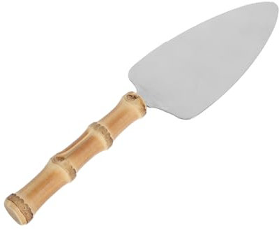 CIYODO Spatola Per Tagliare La Torta Pala Trasferire Pizza Acciaio Inox Gadget Cucina Manico Bambù Comodo Impugnare Antiscivolo Sicurezza Alimenti Crostata Pane Friggere Bistecche