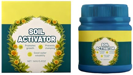 Attivatore del suolo | Nutrienti attivatori di radici da 160 g | Fertilizzante da giardino per piante da interno ed esterno | Stimolatore delle radici per prato fiori ortaggi | Migliora la qualità del