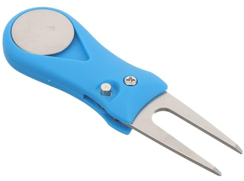 CIYODO Forchetta da Golf in Acciaio Inox e Plastica, Strumento Divot Portatile per Riparazione Zolle, Marcatore per Palline, Accessorio Leggero per Golf all’Aperto