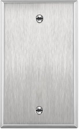 Enerlites Placca da parete in acciaio inox, 1 modulo, misura standard 7701