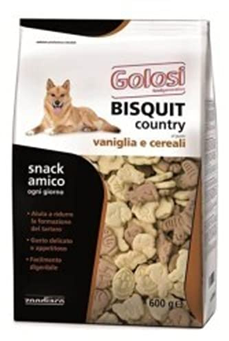 CIBO Alimento per CANI Bisquit COUNTRY Vaniglia e Cereali 600 GR. BY ZODIACO GOLOSI Food Generation