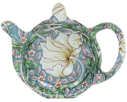 William Morris Pimpernel Floral Design Melamine Tea Bag Tidy Coaster
