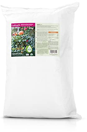 CULTIVERS Engrais pour Roses et Grimpantes de 20 kg. L'engrais écologique améliore la Floraison et l'arôme des Fleurs. 100% d'origine Biologique et végétalienne