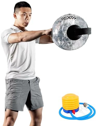 AVIISO Fitness-wassersack Einstellbare Trainingswasserkugel, 13 Kg Tragbares Sportgewichtstrainingsgerät für Reisen, Home Fitnessstudio Yoga -Sandbag -Werkzeug, mit Wasser und Luft Füllen