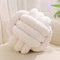Yhoelata Coussin Noeud Blanc Laiteux, Coussin Rond Balle Decoration Chambre, Coussin Deco Salon Aesthetic, Coussin Canape Decoration Sherpa, Coussin Decoratif Lit Enfant, 28cm