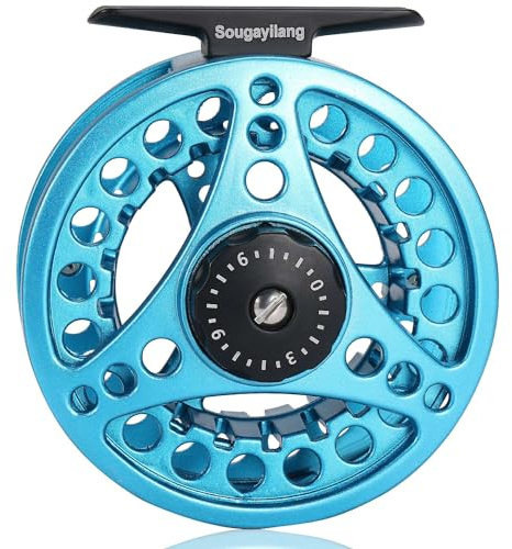 Sougayilang - Mulinello per pesca a mosca con grande arbor, corpo in alluminio pressofuso, misure 5/6,7/8, essenziale per principianti - B5/6