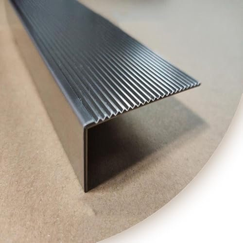 HAEKEBC Profilo per Gradini in Acciaio Inox 1m Profilo per Gradini A Forma di L Profilo per Gradini Antiscivolo Protezione per Bordi di Scale Esterne Cuscinetti per Anziani Bambini(70 mm)