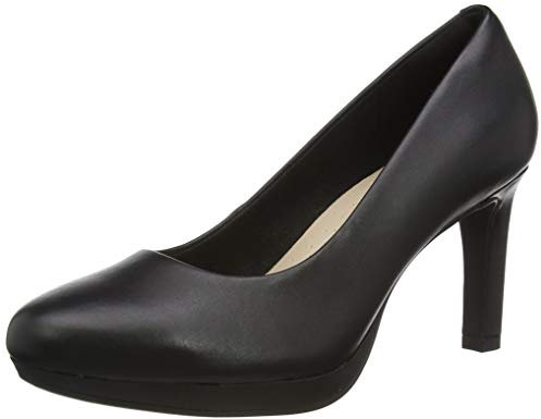 Clarks Women's Ambyr Joy Pump, Black Black Leather, 5 UK