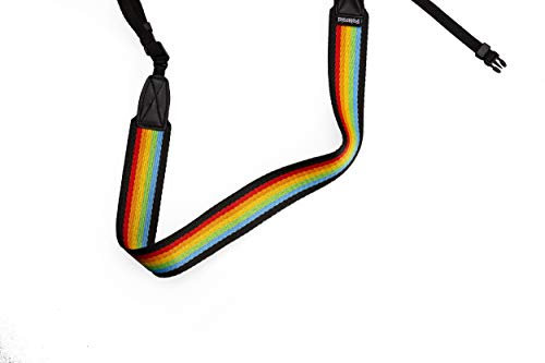 Polaroid Kameragurt Flach – Rainbow Black