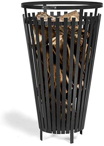 Feuerkorb Flame Ø 45 cm Feuerstelle für den Garten oder Terasse aus Stahl Feuersäule als Wärmequelle oder Grill CookKing