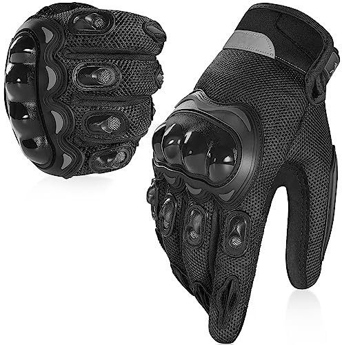 COFIT Motorradhandschuh für Damen und Herren, Atmungsaktive Mesh Motorradhandschuhe mit Hard Knuckle und Touchscreen für BMX, ATV, MTB-Fahren, Straßenrennen, Radfahren und Fahrrad
