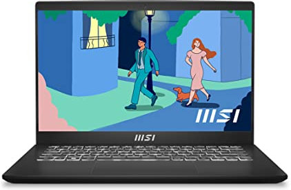 MSI Modern 14 (C12M-639UK) 14.0 FHD IPS-Level, Intel 12th Gen i5-1235U, Iris Xe Graphics, DDR IV 8GB (3200MHz), 512GB NVMe PCIe SSD, WiFi 6, Windows 11 - Classic Black