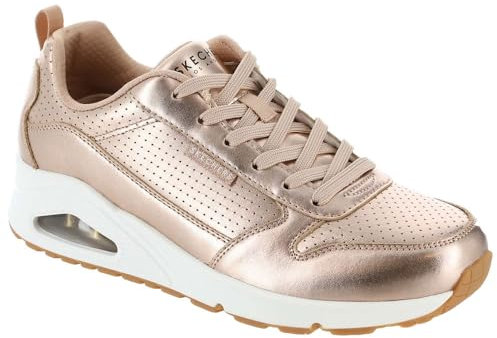 Skechers Damen UNO-Metallixs Sneaker, Rose Gold, 40 EU