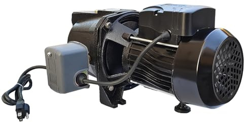 Doppy 1HP Shallow Well Jet Pump Stainless Steel, 10.57GPM Jet Pump, Garden Pump 110V/60Hz,216 Ft Head, for Lawn, Farm, Water Removal, Garden