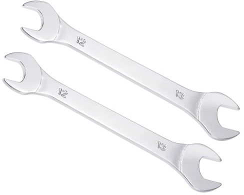 CoCud Chiave a Bussola Sottile Aperta, Metrica 12mm x 13mm, Doppia Estremità Sottile - (Applicazioni: per Dadi Sottili, Spazi Stretti), 2 Pezzi