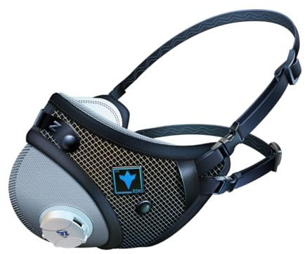 RZM3 Certified FFP2 CE Respiratory Mask, No Fogging, w/Active Carbon, up to 50% More Breathability - Medium/Large (M/L) (Large)