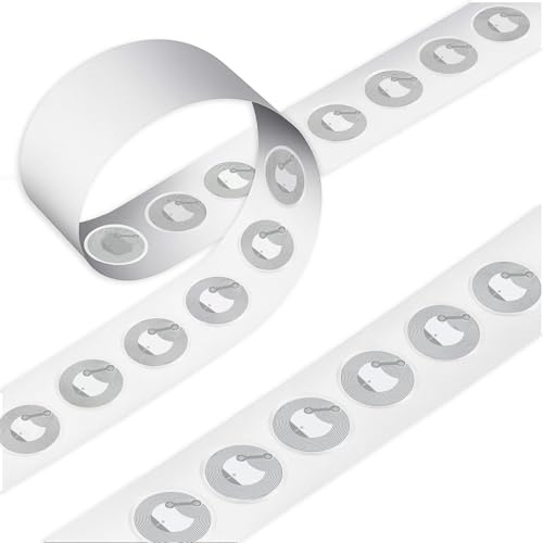 50 Pegatinas NFC Programables NTAG215 504 Bytes, Etiquetas NFC Autoadhesivas Impermeables y Reutilizables, NFC Tags para Teléfonos Inteligentes y Dispositivos Compatibles con Tecnología NFC