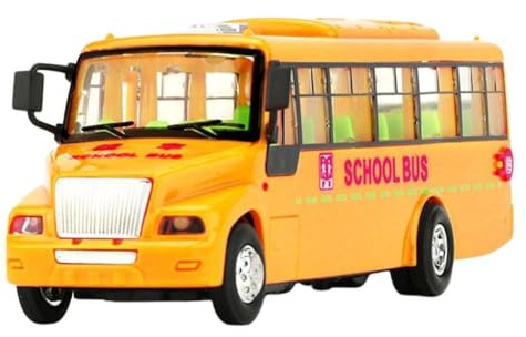 QUXVUIS Camión Interactivo de ingeniería, autobús Escolar, Juguete para niños, Juego de simulación Gateo Que impulsa el Desarrollo del Aprendizaje en Las Actividades Juego los niños, Coche