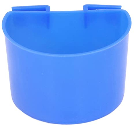 Aramox Lot de 20 Bols de Nourriture pour Oiseaux en Plastique, Grande capacité, Design Ouvert, Bol d'eau Léger pour Perroquets, Pigeons et Petits Oiseaux dans Une Cage à (Grande Taille)