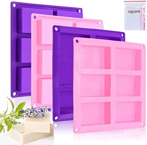 seifenformen silikon, hausgemachte seifenform, silikonform seife, Rechteckige formen for Kuchen, Brot, Backfor, Schokolade, Süßigkeiten, Eiswürfel, Seifenschalen, Basteln, or seife selber machen