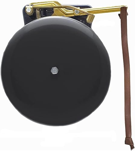 Bevin Bells Steel Trip Gong | Traditional Prize Fighter 10 Boxing Bell | Loud & Made of Steel & Brass | Boxing Training and Warning Device in One | Man Cave/Bar Accessory | Made in USA