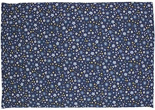 Bio coussin aux grains d'épeautre biologique - 30x20cm - fleurs bleues coton bio - Bouillotte sèches, Coussin thermique aux graines - Compresse froide