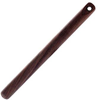 Kavel i bok,Massiv kavel, Stor kavel av massivt valnötsträ med krok - perfekt for att baka gummiar, kex och nudlar - 28,5 cm längd