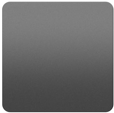 LIDRE Screwless 1-Gang Blank Faceplate, Blank Plate for Wall Socket, Flat Cover for Standard UK Pattress Boxes, Flame-Resistant Polycarbonate, Round Edges, UKCA Certified, Space Grey