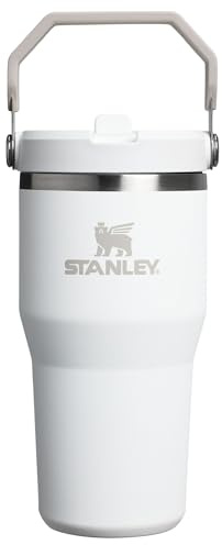 Stanley IceFlow 2.0 Flip Straw Cup with Handle 590 ml | Twist Lid and Flip Straw | Leak-Proof Water Bottle | Insulated Stainless Steel | BPA-Free | Frost