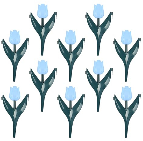 Niesel Borde paisajístico para jardín, valla decorativa de flores 10 piezas | Accesorios de jardinería para granja cementerio patio delantero y trasero